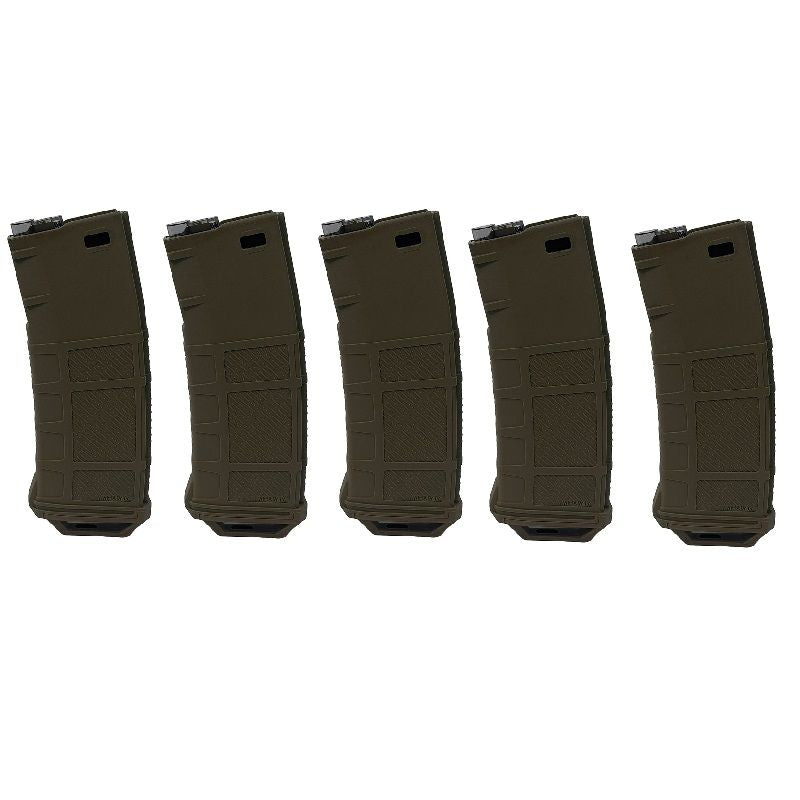 AMAROK 250 rounds Fast Feed Mid Cap Magazine BOX 5PK A9 FDE (SMOKE) 5PCS