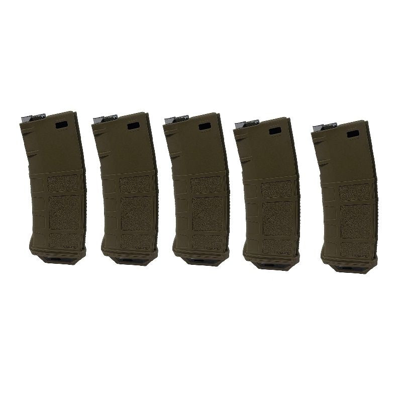 AMAROK 250 rounds Fast Feed Mid Cap Magazine BOX 5PK B9 FDE (SMOKE) 5PCS
