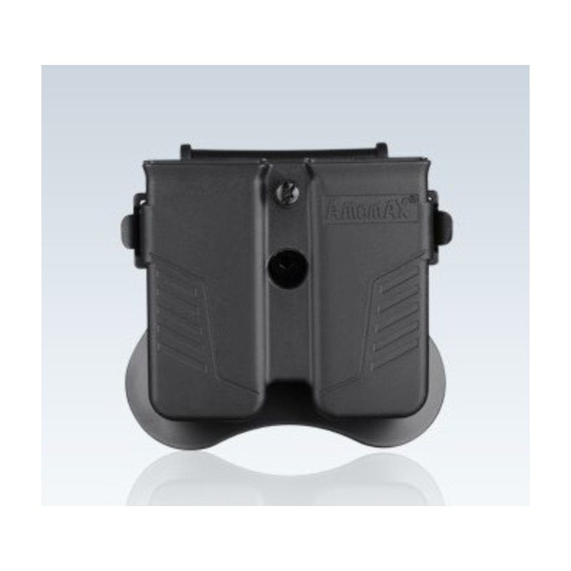 Amomax universal double magazine pouch - BK AM-MPU