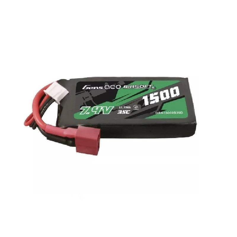 Batería Gens ace 1500mAh 35C 7.4V mini T Plug GEA15002S35D
