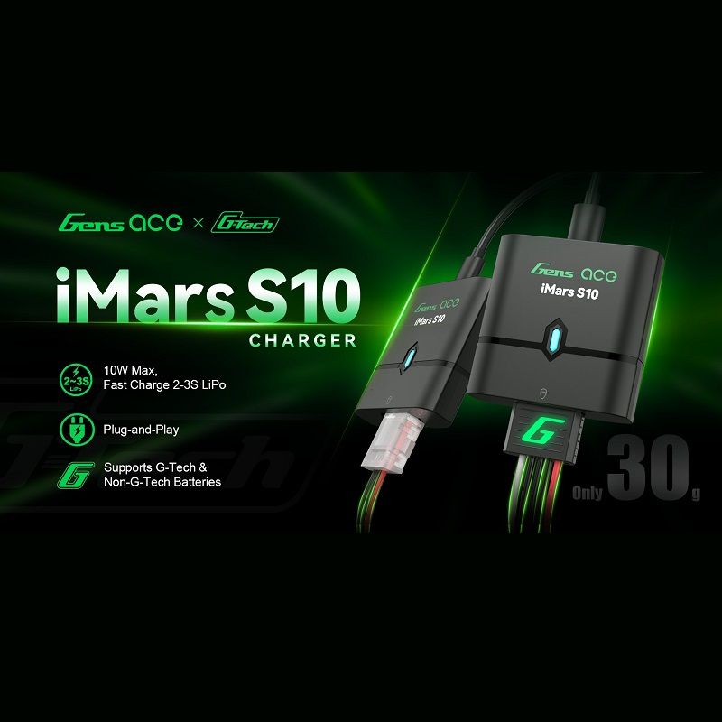 Cargador LIPO Gens ace iMars S10 G-Tech Portable Airsoft Charger
