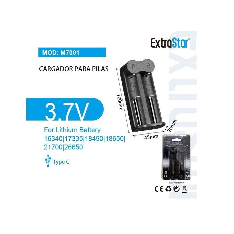 CARGADOR PARA PILAS DE LITIO TYPE C