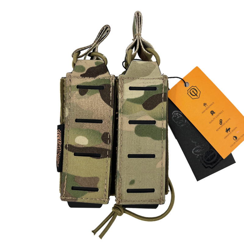 Conquer Double Pistol Mag pouch MC