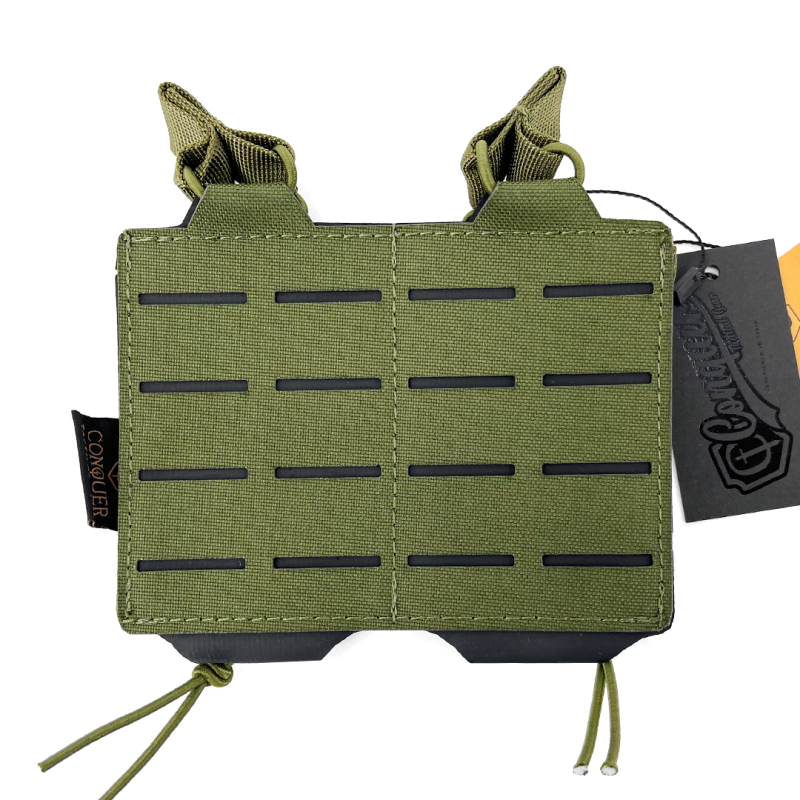 Conquer Double Rifle Mag Pouch OD