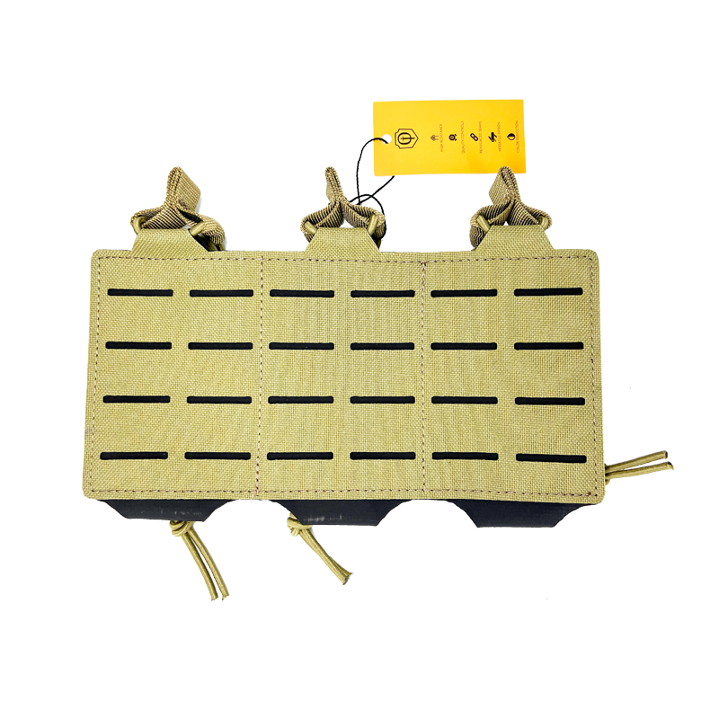Conquer Triple Rifle Mag Pouch TAN