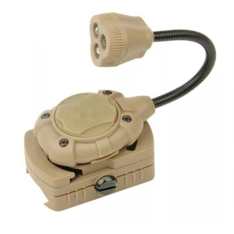 Linterna mpsl3 Green/IR/white para casco tan WNE05015-DE-GR