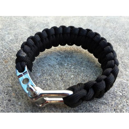 OF PARACORD BRACELET Cierre Acero BK