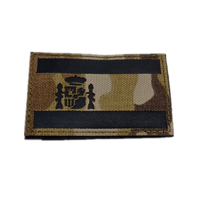 Parche bandera España fluorescente MC 1pc