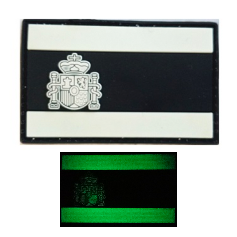Parche PVC fluorescente bandera España 1pc