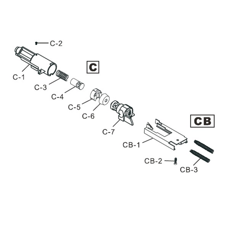 Replacement HFC Housing for m92 HG-170 C5 G190-W10-E4 gun 
