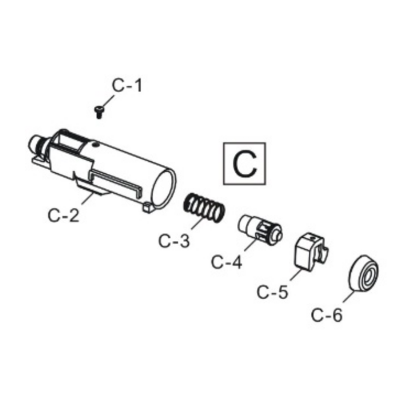 Replacement HFC Muzzle for SIG SAUER HG-175 C GAS Gun G195-W85-2 