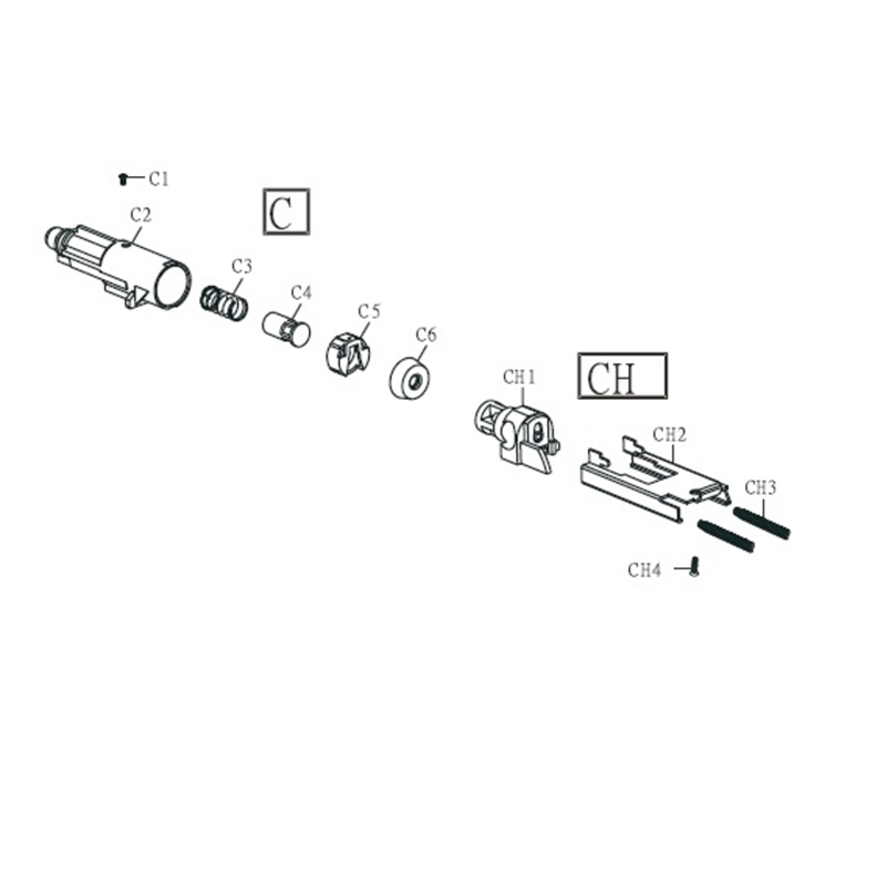 Replacement HFC Muzzle for USP HG-160 C2 G160-W10-J3 Gun 