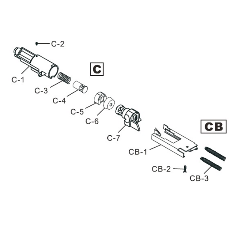 HFC replacement part for SIG SAUER HG-170 C1 G190-W10-E2 gun 