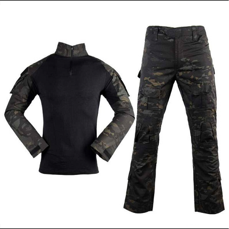 Uniforme Combat B con coderas y rodilleras MCBK XL