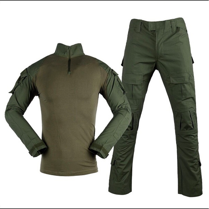 Uniforme Combat B con coderas y rodilleras OD L